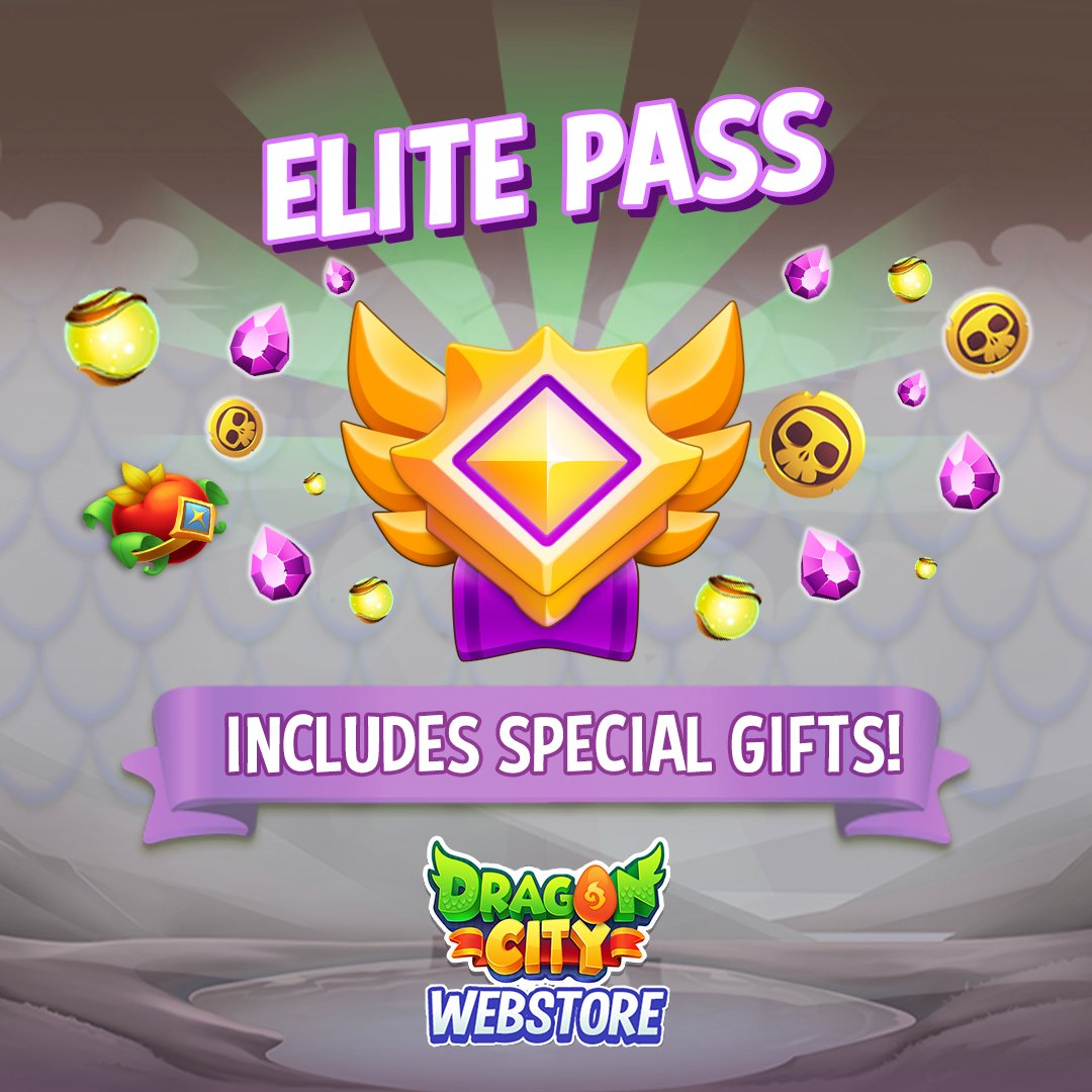👑 Divine Pass Elite Dragon City Dòng L  Hoặc M 👑